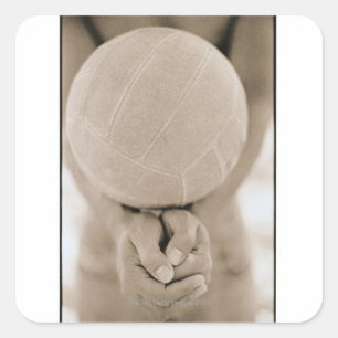 Adesivo Quadrado Fim-Acima do voleibol