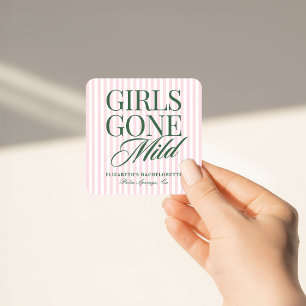 Adesivo Quadrado Fim de Semana de Solteira na Spa de Roupão Girls G