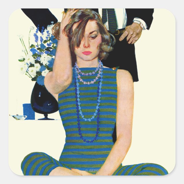 Adesivo Quadrado Fim de um Casamento (Frente)