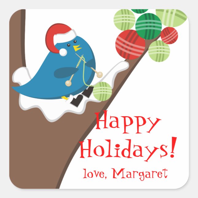 Adesivo Quadrado Fios de agulhas para confecção de aves (Frente)