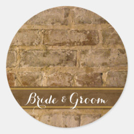 Adesivo Quadrado Fios De Envelope De Casamento De Tijolos Industria