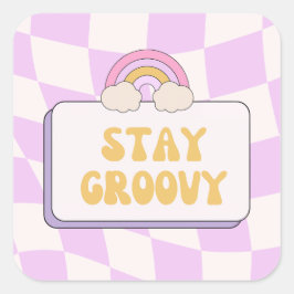 Adesivo Quadrado Fique Groovy