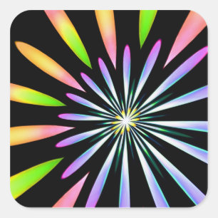 Adesivo Quadrado Fireworks 1