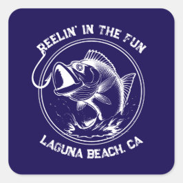 Adesivo Quadrado Fish-Reelin no Diversão