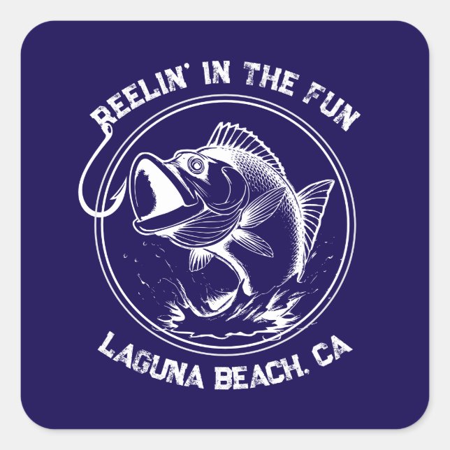 Adesivo Quadrado Fish-Reelin no Diversão (Frente)