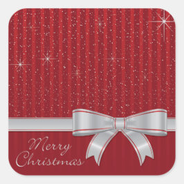 Adesivo Quadrado Fita e estrelas elegantes