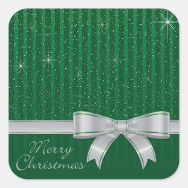 Adesivo Quadrado Fita e estrelas elegantes