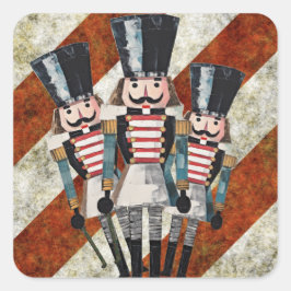 Adesivo Quadrado Fitas de Soldados de Nozes