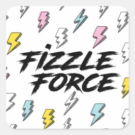 Adesivo Quadrado Fizzle Force Lightning