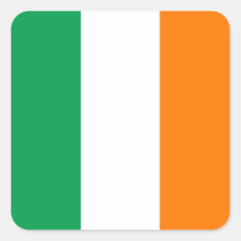 Adesivo Quadrado Flag of Ireland Square Sticker