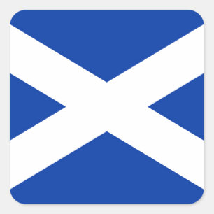 Adesivo Quadrado Flag of Scotland Saltyre - High Quality Image
