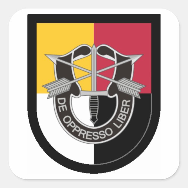 ADESIVO QUADRADO FLASH/DUI 3RD GRUPOS DE FORÇAS ESPECIAIS (Frente)