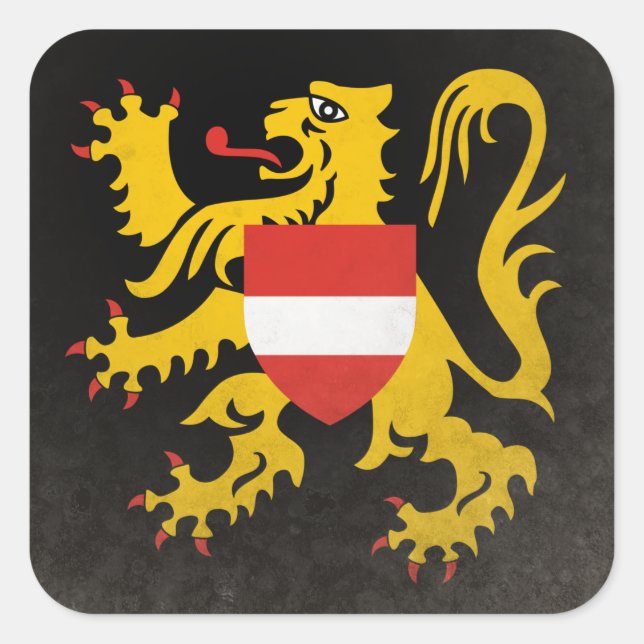 Adesivo Quadrado Flemish Brabant (Frente)