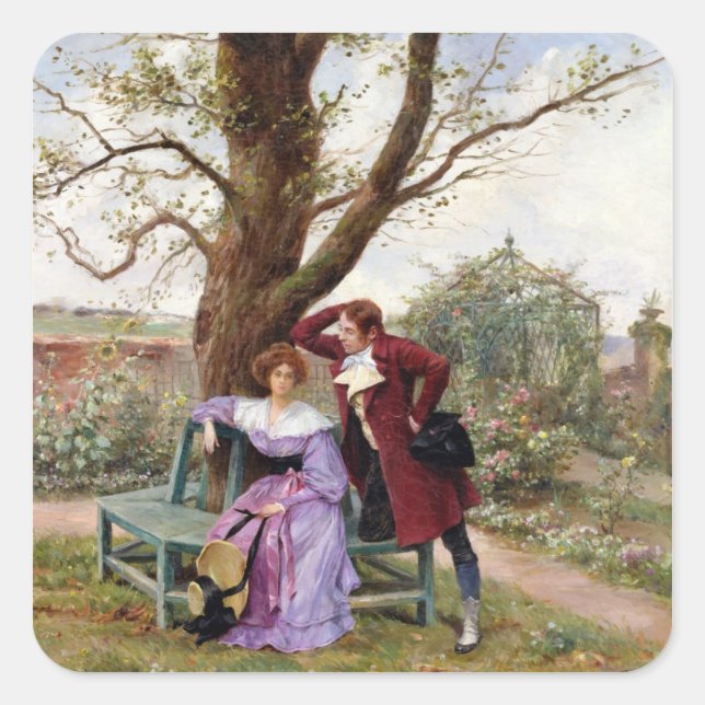 Adesivo Quadrado Flerte (Frente)