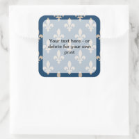 Fleur de Lis Pattern, francês, real, creme, azul