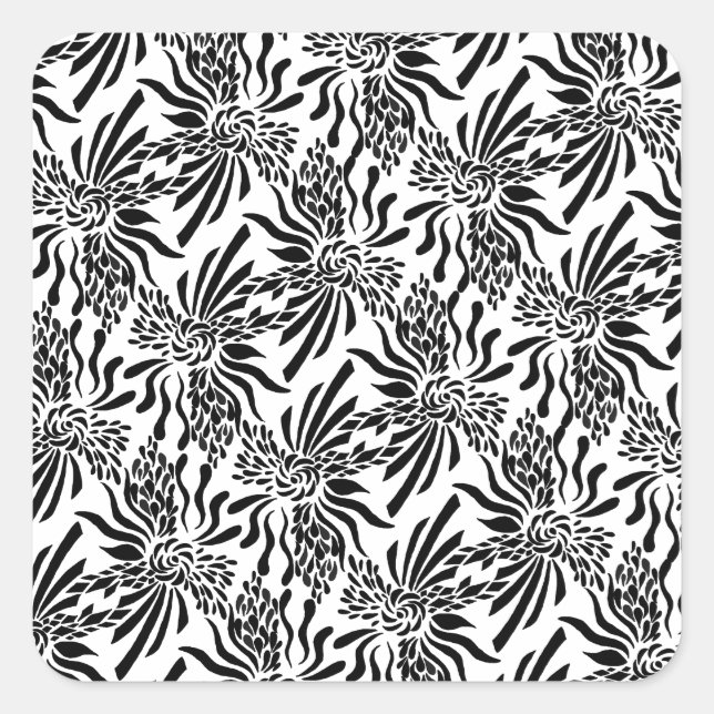Adesivo Quadrado Fleur sofisticado (Frente)