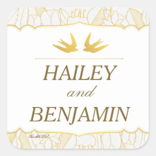 Adesivo Quadrado Flex Bliskers Dourados