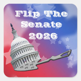 Adesivo Quadrado Flip The Senate Vote 2026