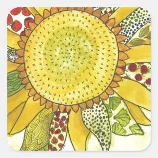 Adesivo Quadrado flor