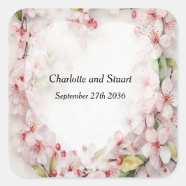 Adesivo Quadrado Flor de Cerejeira