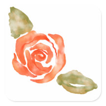 Flor de rosa vermelha floral, ilustração de aquare