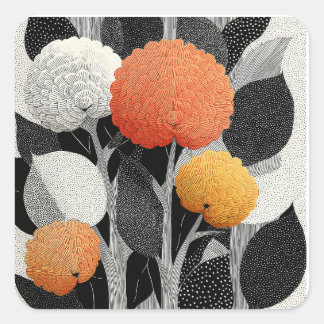 Adesivo Quadrado Floração Noturna no Planeta Vermelho #5