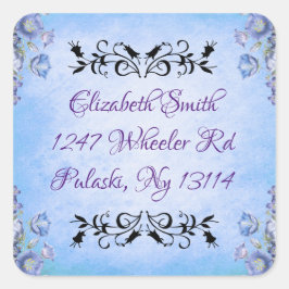 Adesivo Quadrado Floral