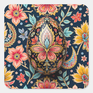 Adesivo Quadrado Floral Camouflage Easter Egg