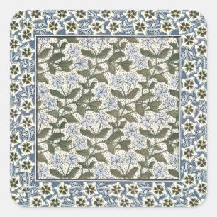 Adesivo Quadrado Floral Elegante Bonito da Flor de Verão