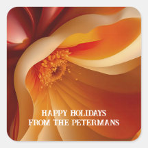 Floral Flutuante em Vermelho