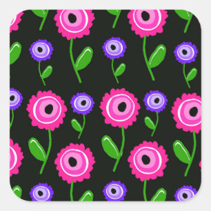 Adesivo Quadrado Floral novo