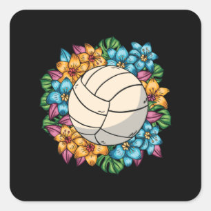 ADESIVO QUADRADO FLORAL VOLLEYBALL