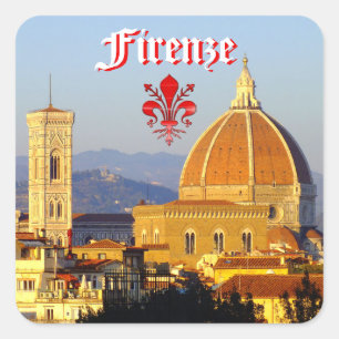 Adesivo Quadrado Florença - Santa Maria del Fiore