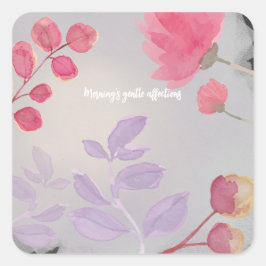 Adesivo Quadrado Flores