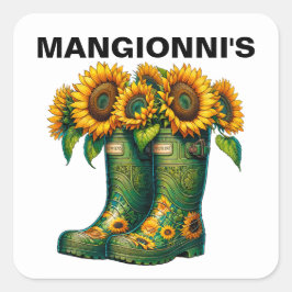 ADESIVO QUADRADO FLORES