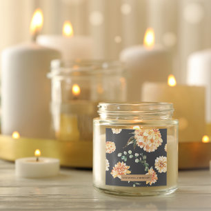 Adesivo Quadrado Flores Amarelas Modernas e Presente Personalizado