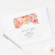 Adesivo Quadrado Flores De Citros Rosa Obrigado Marca Favorável (Envelope)