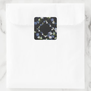 Adesivo Quadrado Flores de Crepúsculo Brilham Garden Sparkle