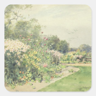 Adesivo Quadrado Flores de outubro