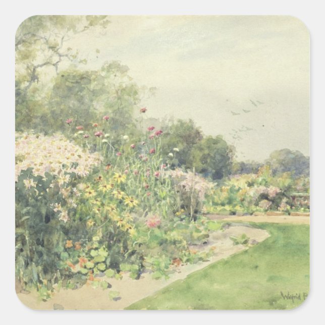 Adesivo Quadrado Flores de outubro (Frente)