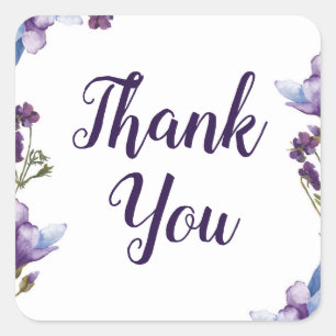 Adesivo Quadrado Flores Delicadas de Primavera Casamento Floral Rox