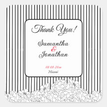 Flores Pretas e Brancas em faixas