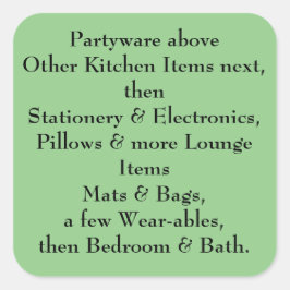 Adesivo Quadrado Flores selvagens. . .