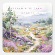 Flores selvagens violetas Sticker