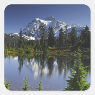 Adesivo Quadrado Floresta Nacional Mount Baker-Snoqualmie
