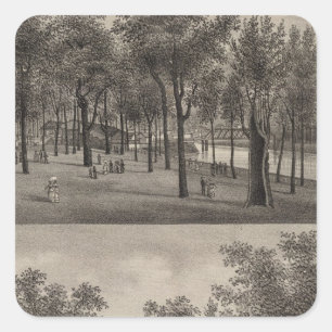 Adesivo Quadrado floresta. Park, Ottawa, Kansas