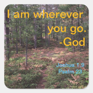 Adesivo Quadrado Florestas do Norte caminham no início do outono