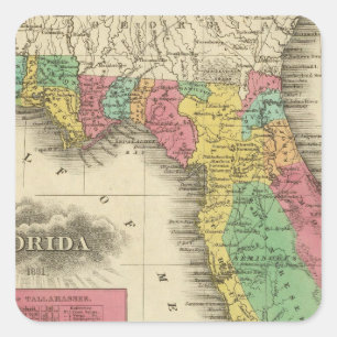 Adesivo Quadrado Florida 10