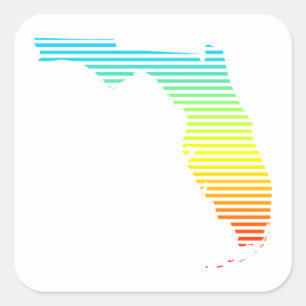 Adesivo Quadrado florida de verão