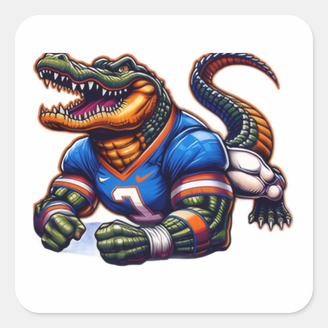 Adesivo Quadrado Florida gators  (Frente)